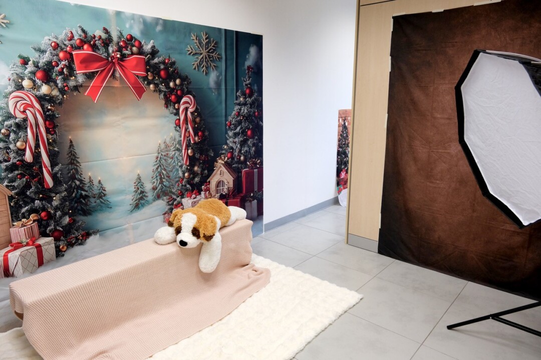 OfficeNow business center set fotografico natalizio